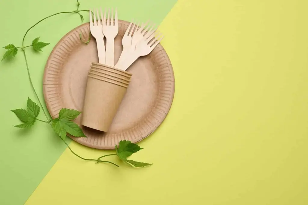 paper cups and plates