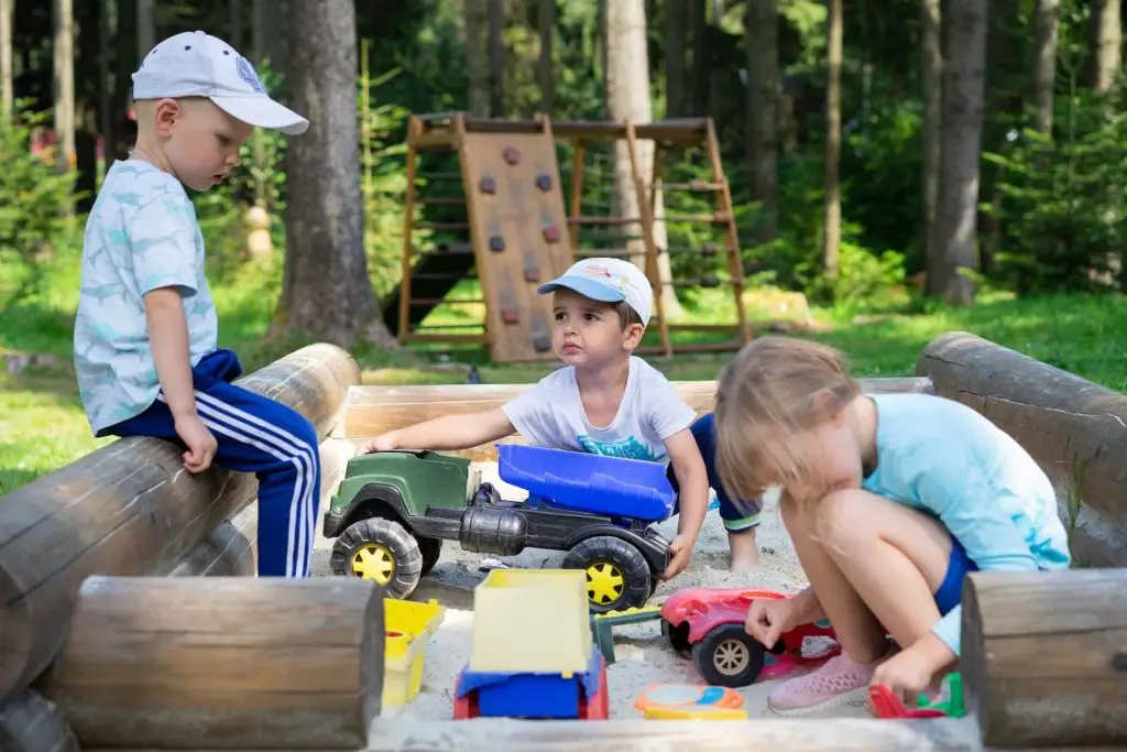kids playing outside
