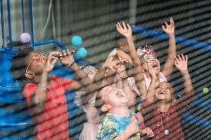 School aged kids having a blast at a camp in Atlanta, GA