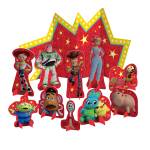 Toy Story table centerpieces for birthday celebration