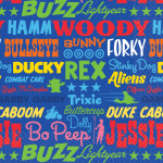 Toy Story cocktail napkin for birthday celebration